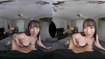 Perverted Asian teen mind-blowing vr movie