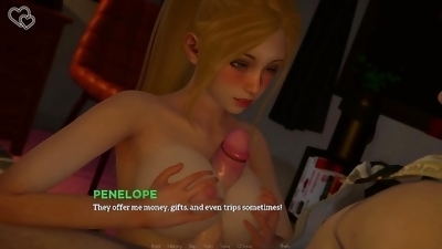 Nipple Sucking, Titfucking,Thighfucking Penny in Dorm Room, ends with a kiss at home - Eternum