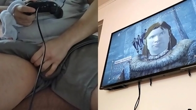 Straight monster cock Twink used while gaming on xbox one oblivion- preview