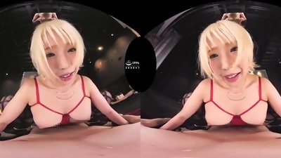 Japanese randy wench VR thrilling porn video