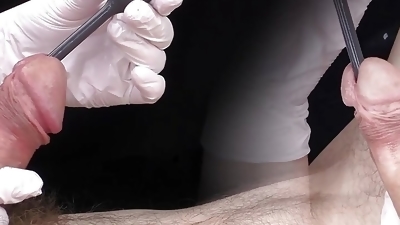 Close up handjob with urethral penetration - part 3