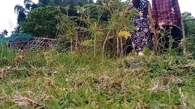 Beautiful collage Girl sex in outdoor with home