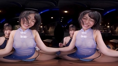 Tempting Asian babe VR porn clip