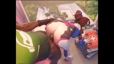 Busty 3D Compilation: Dva, Tracer, and Widowmaker get titty fucked and pounded from behind in Overwatch Uncensored Hentai
