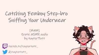 Catching Femboy Step-bro Sniffing Your Underwear  [yaoi asmr] [M4M] Erotic ASMR audio