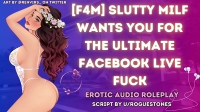 Fame Hungry MILF Fucks And Sucks You Live On Facebook  ASMR Audio Roleplay Facefuck Facial Breeding