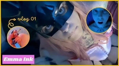Vlog da Emma Ink EP01 - Dia a dia,boquete,punheta, anal e creampie - Video Completo no OF/EMMAINK13