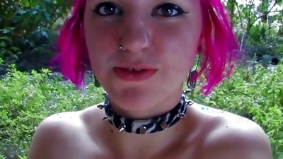 Colored-Haired Teen With Nice Pussy Lips Got Hardly Fucked On Butthole
