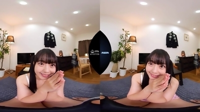 Libidinous Japanese tart heart-stopping VR sex video