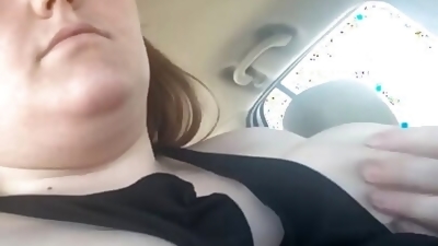 First time driving with my tits out