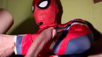 Spiderman fucking sex doll.
