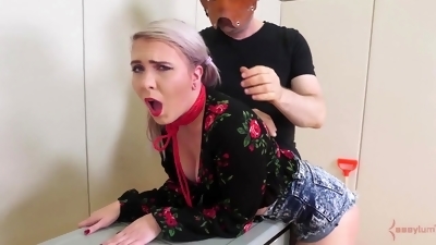 Booty spank and BDSM humiliation