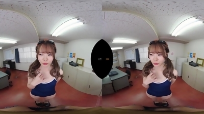 Asian horny babe VR porn video