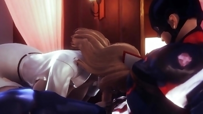 Hentai 3D Uncensored - Captain America and beauty nurse
