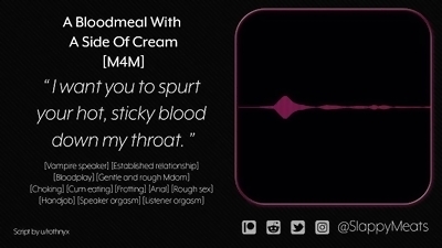 [M4M] Vampire Boyfriend Wakes You Up for Rough Sex and Feeding [Audio] [ASMR]