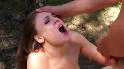 Libidinous slut breathtaking outdoor sex video