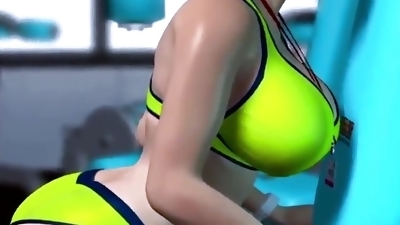 Big boob gym girl trainer - Hentai 3D 12
