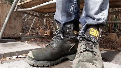 Pissing jeans and work boots
