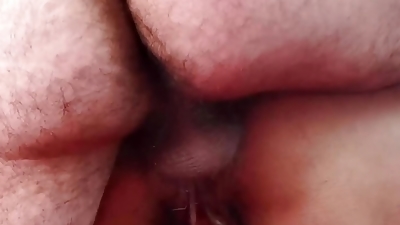 "OMG how well you break my ass...again!" Loud orgasm - Painful anal - Close up - Anal creampie - Amateur couple - POV