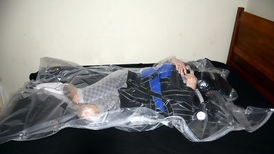 Aug 16 2023 - VacPacked in my PVC corset vest with my black SuperSoft lifevest and blue nylon lifevest