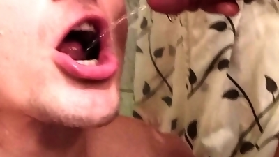Thirsty Tranny hot Piss in mouth swallow.