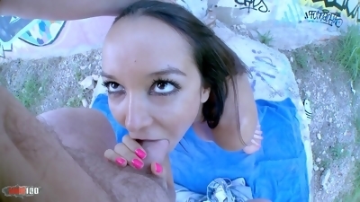 Wild anal gonzo with brazilian skinny pornstar Francys Belle