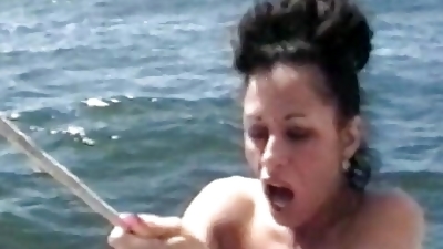 Bitch getting fucked on boat