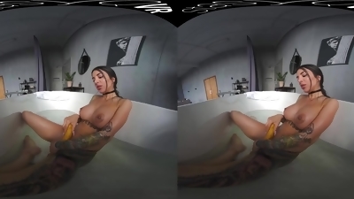 Lustful hooker mind-blowing VR scene