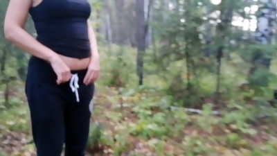 I'm Giving A Blowjob To My Stepson Right In The Woods -  Sex Tape