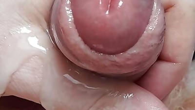Precum foreskin and a sticky load