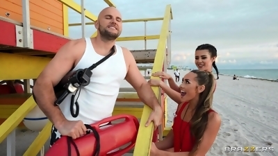 Horny Teen Lifeguards Share A Big Dick