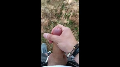Risky outdoor masturbation. Solo Man, Jerk Off, Close Up, Dick, Amatorial, Homemade, Big cum