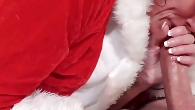 MILF Sofie Marie Seduces Santa And Rides His Massive Dick