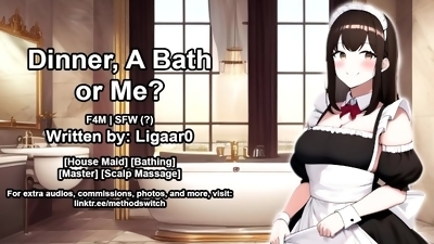 (F4M) Dinner, A Bath, Or Me? Part 1