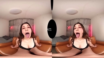Asian breasty MILF hot vr porn