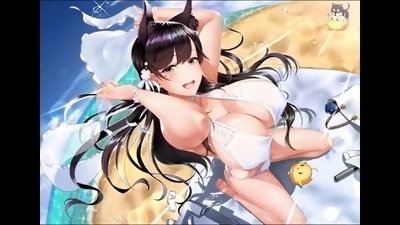 Erotic illustrations of NIJI swimsuit beauties in animated anime porn!