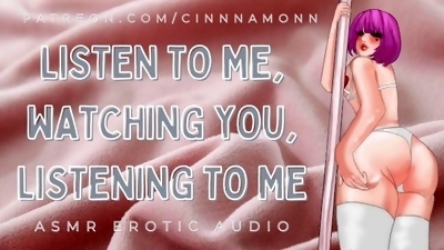 JOI Watching Your Tributes  ASMR Erotic Audio  Jerk Off Instructions  Dirty Talk and Moaning