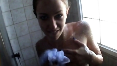 Hot Brunette Shower Bitch