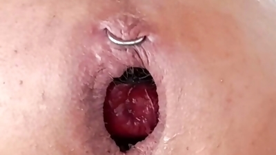 Larissa1sexdoll. Into the black hole.  Mega gape. Double ass piercing.
