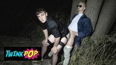 TWINKPOP - A Piss In The Woods Turns Into A Wild Fuck With Tom Bacan And Jakob De Lung