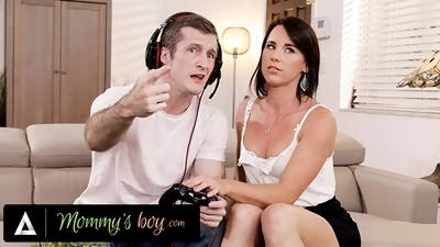 MOMMY'S BOY - Lonely Stepmom Riley Jacobs Interrupts Stepson's Gaming Sesh To Get Drilled Doggystyle
