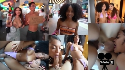 Tiny Ebony Teen Tried To Rob Me Then Got Fucked By Us In NYC Porn Vlog Ep 17