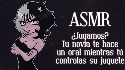 ASMR Español 🖤  Tu novia te reta a un jueguito