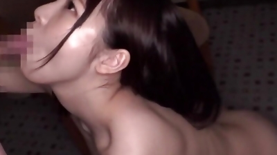 Part2 Short cut J with cute voice and big breasts! It seems that I know how to suck Mochi Po, even though I'm shy!