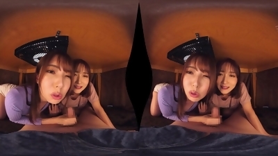 Libidinous asian whores crazy VR movie