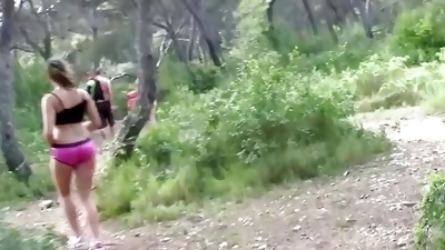 Hispanic Babe Blow And Fuck On Hiking Trail