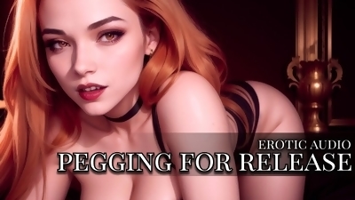 [Erotic Audio] Pegging for Release [FemDom] [Pegging] [Chastity Release] [Strap On]