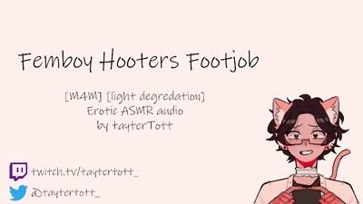 Femboy Hooters Footjob  [yaoi asmr] [m4m] Erotic ASMR Audio