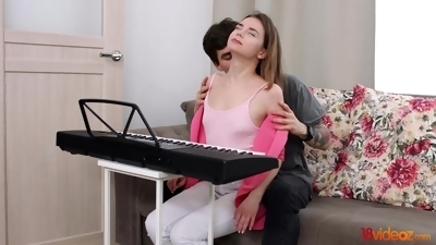 Bella Gray - Music lesson butt sex with tutor