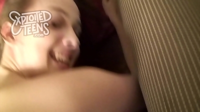 Tall 19 yr old southern bell sucking, fucks and gets a facial